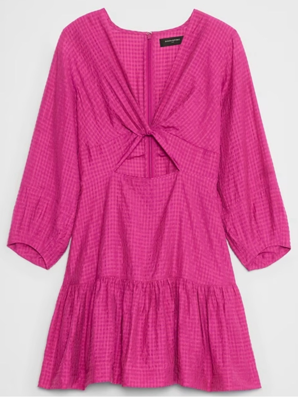 Banana Republic Textured Magenta Dress NWT - Picture 4 of 5